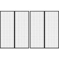 Berkfield Home Insect Door Curtains 2 pcs with Magnet Blocks Black 230x160 cm