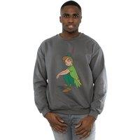 Peter Pan Men's Classic Sweatshirt in Charcoal | Size: XL