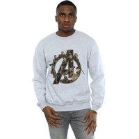 Avengers Infinity War Men's Logo Sweatshirt in Grey | Size: 3XL