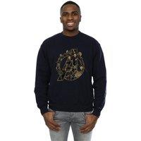 Avengers Infinity War Men's Logo Sweatshirt in Navy | Size: 3XL