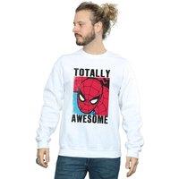 Spider-Man Men's Totally Awesome Sweatshirt in White | Size: Small