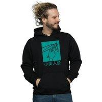 Disney Princess Men's Ariel The Little Mermaid Hair Stroke Hoodie in Black | Size: 3XL