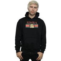 Disney Men's The Lion King Simba Stripes Hoodie in Black | Size: XL