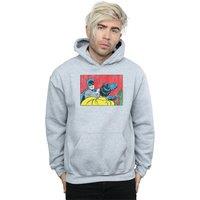 DC Comics Men's Batman Robin Slap Hoodie in Grey | Size: Small