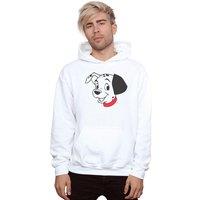 Disney Men's 101 Dalmatians Dalmatian Head Hoodie in White | Size: Medium