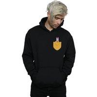 Disney Men's Daisy Duck Faux Pocket Hoodie in Black | Size: Medium
