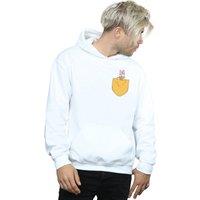 Disney Men's Daisy Duck Faux Pocket Hoodie in White | Size: XL
