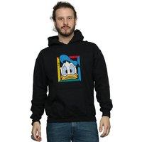 Disney Men's Donald Duck Panicked Hoodie in Black | Size: XL