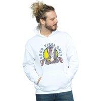 Disney Men's The Lion King Rafiki Good Vibes Only Hoodie in White | Size: 2XL
