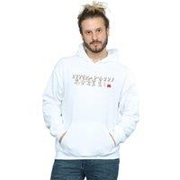 Looney Tunes Men's Bugs Bunny Colour Code Hoodie in White | Size: 2XL