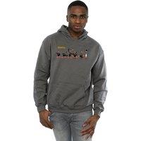 Looney Tunes Men's Daffy Duck Colour Code Hoodie in Charcoal | Size: Large