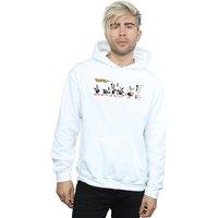 Looney Tunes Men's Daffy Duck Colour Code Hoodie in White | Size: 3XL