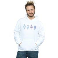Disney Men's Frozen 2 Elements Symbols Hoodie in White | Size: 4XL