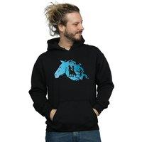 Disney Men's Frozen 2 Nokk Silhouette Hoodie in Black | Size: 5XL