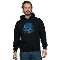 Disney Men's Frozen 2 Nokk Silhouette Hoodie in Black | Size: 4XL