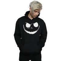Disney Men's Nightmare Before Christmas Jacks Face Bold Hoodie in Black | Size: Medium