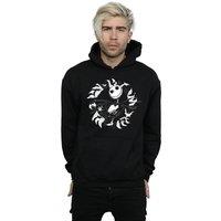 Disney Men's Nightmare Before Christmas Jack Bat Circle Hoodie in Black | Size: XL