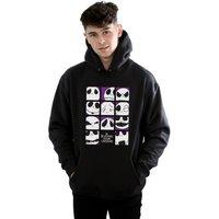 Disney Men's Nightmare Before Christmas Many Faces Of Jack Squares Hoodie in Black | Size: Medium