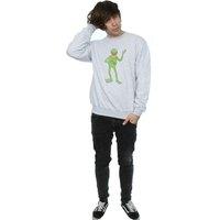 The Muppets Men's Classic Kermit Heather Sweatshirt in Grey | Size: Small