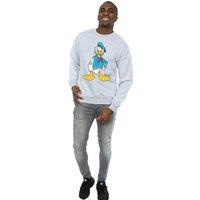Disney Men's Angry Donald Duck Sweatshirt in Grey | Size: Large