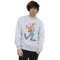 Disney Men's Classic Goofy Sweatshirt in Grey | Size: 2XL