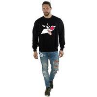 Looney Tunes Men's Sylvester Sweatshirt in Black | Size: Small