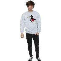 Disney Men's Mickey Mouse Tongue Jumper in Grey | Size: Medium