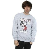 Mickey Mouse Men's Presents Sweatshirt in Grey | Size: Medium