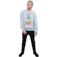 Disney Men's Daddy Cool Donald Duck Sweatshirt in Grey | Size: Large