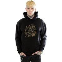 Avengers Infinity War Men's Logo Cotton Hoodie in Black | Size: XL