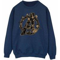 Avengers Infinity War Men's Logo Sweatshirt in Navy | Size: 2XL