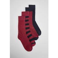 Gant Men's 4 Pack Sock Red | Size: 43-45