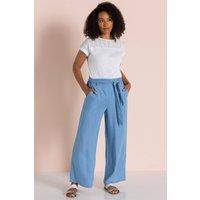 Klass. Women's Wide Leg Pull On Trousers in Blue | Size: 20