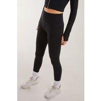 Pink Vanilla Women's Active Rib Leggings in Black | Size: Large