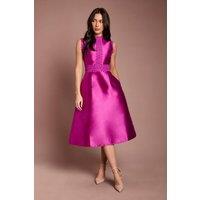 Coast Women's Twill Lace Dress in Magenta | Size: 10
