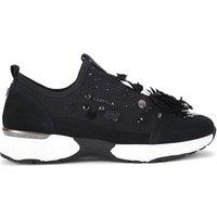Carvela Women's 'Tempo Flower' Trainers in Black | Size: 3