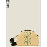 Orla Kiely Women's Luna Crossbody - Whipstitch Stem Cream in Beige