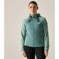 Regatta Women's Vatana Full Zip Hooded Fleece in Light Green | Size: 14