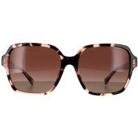 Ralph by Ralph Lauren Women's Square Shiny Pink Havana Brown Gradient Polarized RA5304U