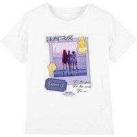 Netflix Kpop Demon Hunters Huntrix Golden Tour Ticket Kids T-Shirt, White | Size: 12-13 Years