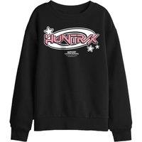 Netflix Kpop Demon Hunters Huntrix Circle Logo Kids Sweatshirt, Black | Size: 9-11 Years
