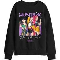 Netflix Kpop Demon Hunters Singing Signatures Kids Sweatshirt, Black | Size: 5-6 Years