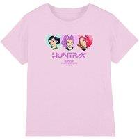 Netflix Kpop Demon Hunters Huntrix Hearts Kids T-Shirt, Pink | Size: 12-13 Years