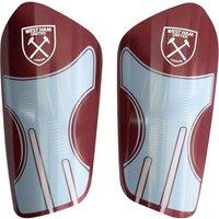 West Ham United FC Team Slip-In Shin Guards in Maroon | Size: 10-11 Years