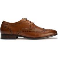 SIMON CARTER Men's Arne Brogue Shoes in Tan | Size: 8