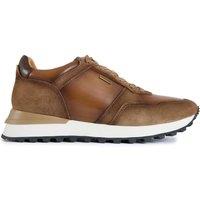 SIMON CARTER Men's Gervais Casual Runner Trainers in Tan | Size: 10