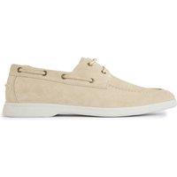 SIMON CARTER Men's Trovo Boat Shoe Shoes in Taupe | Size: 7