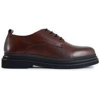 Walk London Men's Brooklyn Derby Shoes in Brown | Size: 9