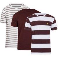 Brave Soul Men's 3 Pack Cotton Crew Neck T-Shirts | Size: XL