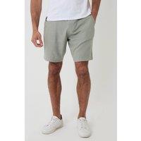 Threadbare Men's Linen Blend Shorts with Belt in Pale Green | Size: 36R